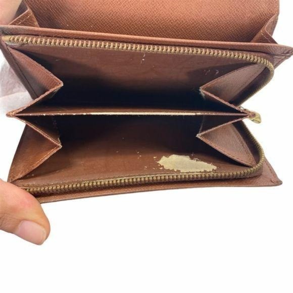Authentic Louis Vuitton Wallet Porte Monnaie Billet Bifold Monogram LV Vintage - Picture 10 of 11